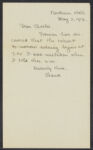 Letters from Eleanor Stabler Brooks to Charles Franklin Brooks, May-October 1912