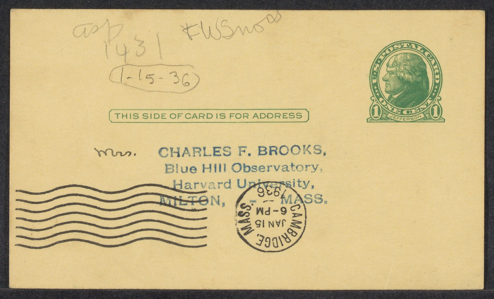 Letters from Margaret Brooks Morse to Eleanor Stabler Brooks, Charles Franklin Brooks, and siblings, 1936