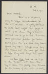 Letters from Eleanor Stabler Brooks to her parents, February 1912