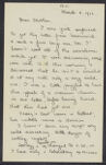 Letters from Eleanor Stabler Brooks to her parents, March 1912
