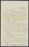 Letters from Eleanor Stabler Brooks to her parents, April 1913