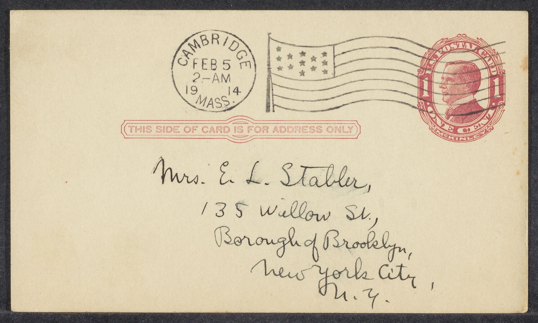 Letters from Eleanor Stabler Brooks to her parents, February 1914