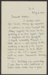 Letters from Eleanor Stabler Brooks to her parents, May 1914