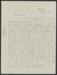 Letters from Eleanor Stabler Brooks to her parents, June 1914