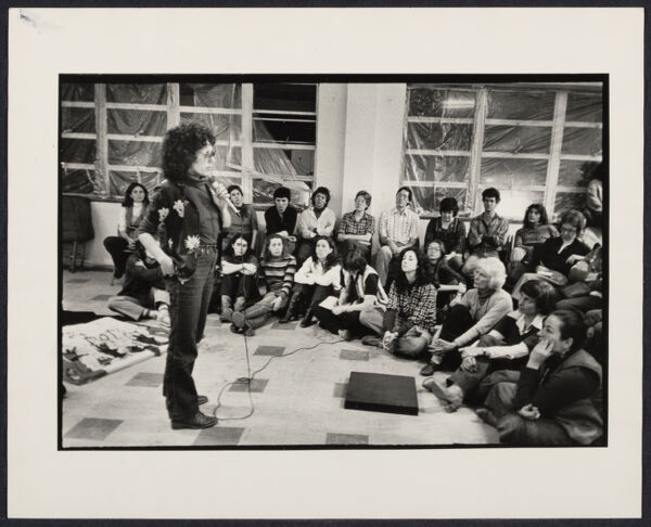 Artist Judy Chicago at the New York Feminist Art Institution