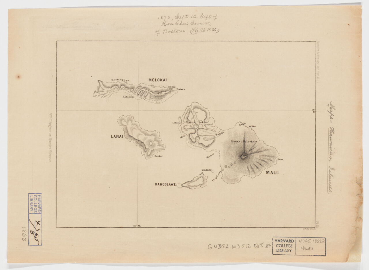 1868 Kahoolawe, Wm. T. Brigham on Hawaiian volcanoes
