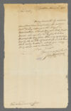 Hancock, John, 1737-1793. John Hancock Collection, 1754-1792. [Letter from John Hancock, Boston, to Samuel Langdon, 1775 March 21]. UAI 50.27.73 Box 1, Folder 38 , Harvard University Archives.