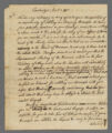 Hancock, John, 1737-1793. John Hancock Collection, 1754-1792. [Letter from Samuel Langdon, Cambridge, Massachusetts, to John Hancock, 1775 April 3]. UAI 50.27.73 Box 1, Folder 39 , Harvard University Archives.