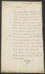 Letters s. by the Duc d'Aiguillon to de Boynet; saying that certain claims of Pierre de Rigaud, marquis de Vaudreuil-Cavagnal, could not be considered  1760