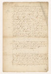  15 Oct 1696. Québec. Marriage contract between Jean Boucher and Marie Angélique Leguay. S. for the groom by his father