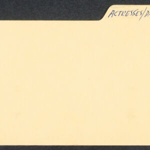 Typewritten note card with biographical entry for Frances (Fanny) Barton Abington