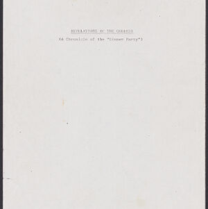 Typewritten title page for Revelations of the Goddess