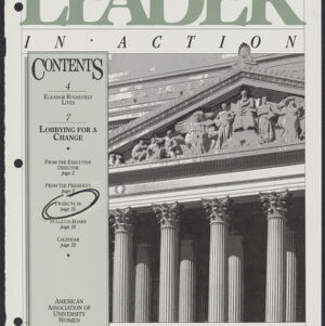 Two-color printed cover of Leader