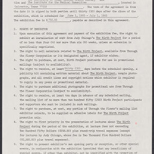 Typewritten contract on white paper