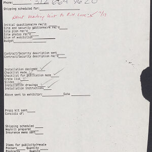 Typewritten form with handwritten annotations in black and red ink