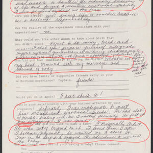 Typewritten and handwritten form in black and red ink