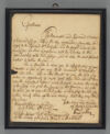 Collection of Edward Holyoke materials, 1721-circa 1780s. Letter from William Dudley to John Palmer, 1737 July 6. HUM 312 Box 3, Object 2, Harvard University Archives.