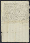 Parsons, Samuel. The testimony of Samuel Parsons., 1703. Small Manuscript Collection, Harvard Law School Library.