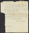 Bentley, William, 1759-1819. Papers of William Bentley, 1783-1815: an inventory. Letter from James Winthrop to William Bentley, 1783 October 23. HUG 1203.5 Box 1, Harvard University Archives.