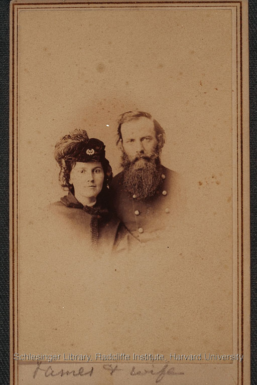 Portrait of James Beecher and his wife, Frances.