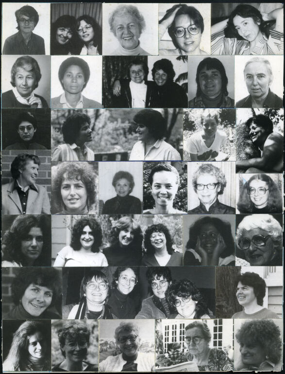  Collage of portraits of women