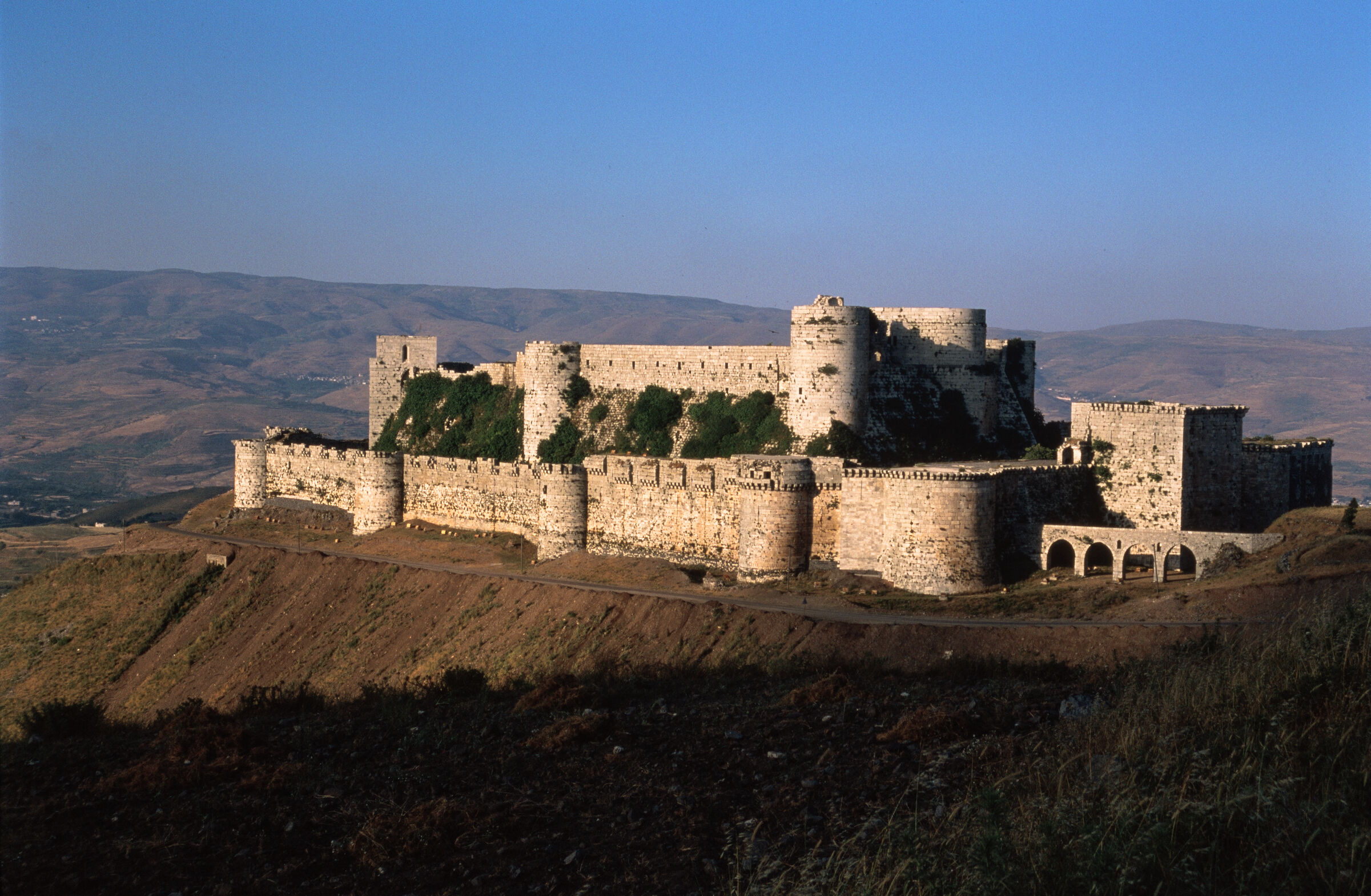 Overview of the Krak des Chevaliers fortress 