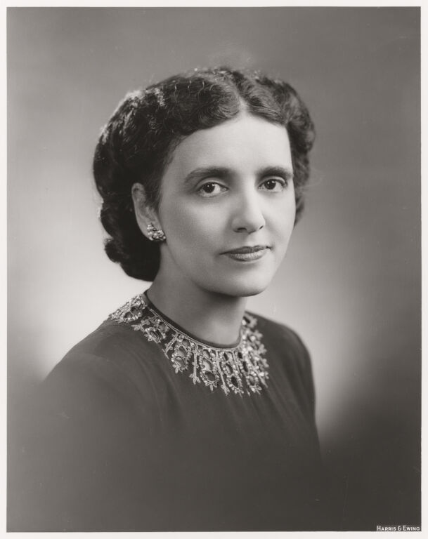 Portrait of Mary Gibson Hundley, circa 1952